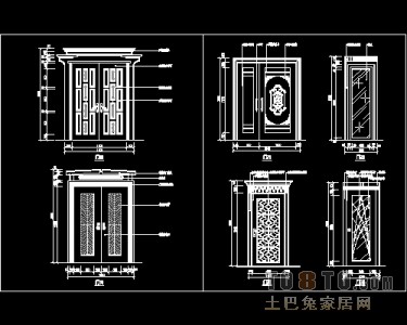 装饰门设计施工详图41个免费下载