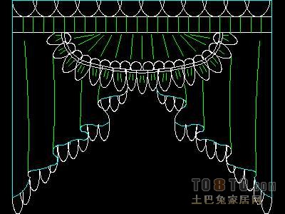 窗图块003-窗帘54个