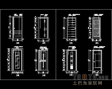 装饰门设计施工详图41个免费下载