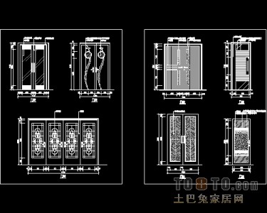 装饰门设计施工详图41个免费下载