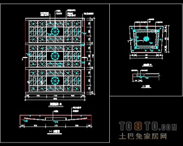 顶棚装饰设计详细图纸下载28个