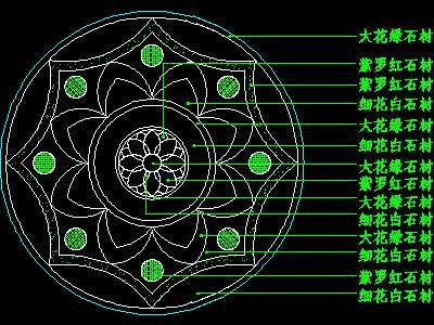 中式铺地、花街铺地、石材拼花CAD图块47--CA...