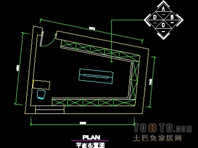眼镜店、音像店、体育用品店实套装修施工图纸、详图1...