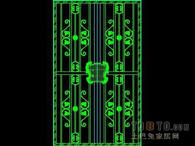 门图块004-铁艺门38个