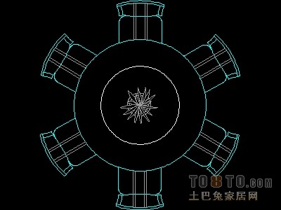 家具图块-餐桌图块11个