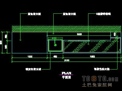 办公类实套、茶水台详图5套