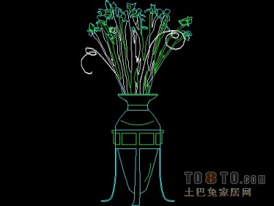 饰物陈设图纸素材004-植物31套
