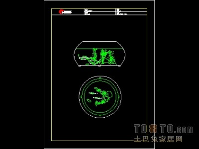 饰物陈设图纸素材008-鱼缸6套