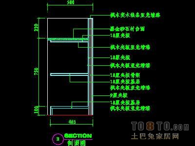餐厅吧台详图6个