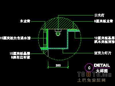 美容美发-接待台、工作台装修施工图纸、详图18套