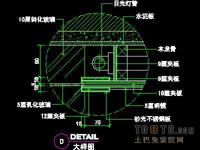 美容美发-接待台、工作台装修施工图纸、详图18套