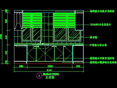厨房实例CAD祥图43--CAD空间素材