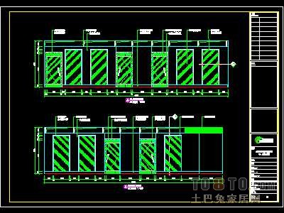 贸易公司、企业形象顾问公司装修施工图纸、详图各2套