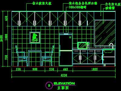 厨房实例CAD祥图25--CAD空间素材