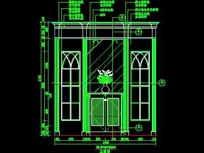cad玄关祥图素材87--CAD空间素材