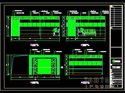 贸易公司、企业形象顾问公司装修施工图纸、详图各2套
