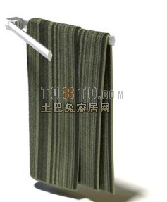 毛巾及毛巾架3d模型下载