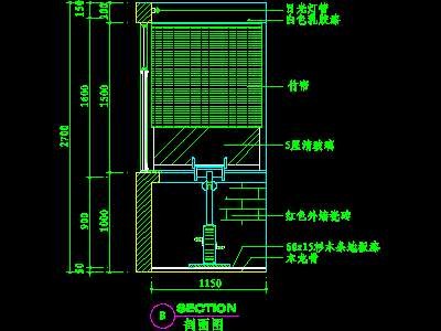 阳台cad祥图素材25--CAD空间素材