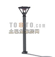 广场步道灯3d模型下载