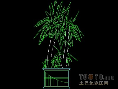 饰物陈设图纸素材004-植物31套