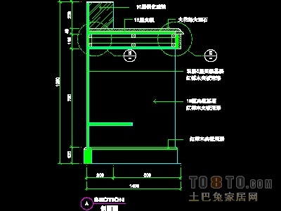填单台、柱子、营业厅门面实套装修施工图纸、详图15...