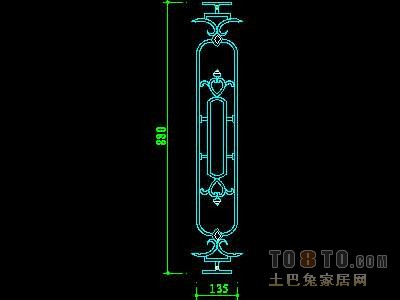 西式栏杆、现代式栏杆、铁艺栏杆图块60个