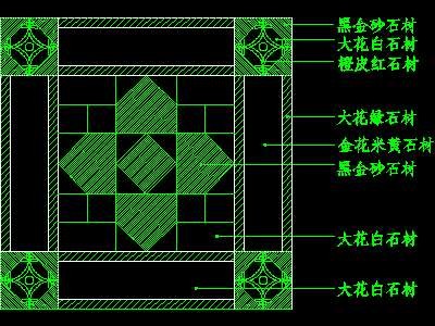 中式铺地、花街铺地、石材拼花CAD图块57--CA...