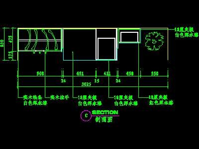玩具柜CAD实例详图素材5--CAD空间素材