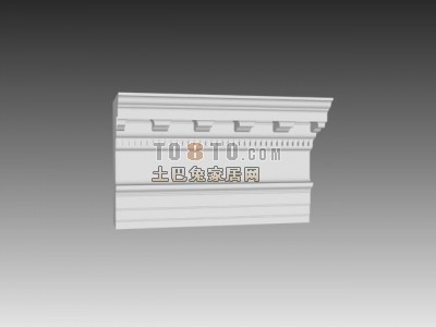 max欧式构件1833d模型下载