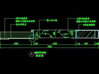 餐厅装饰柜cad详图10--CAD空间素材