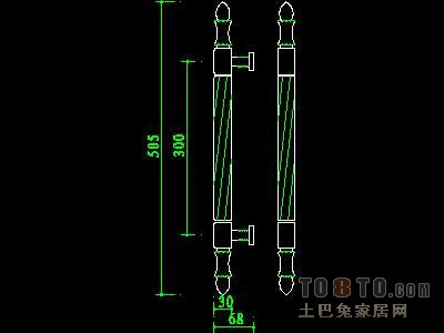 门图块006-门拉手、门锁、门饰117个