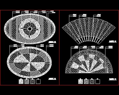 花街铺地、石材拼花、中式铺地-cad地面图块200...