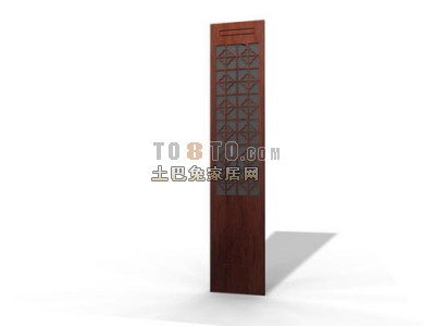 中式门3d模型下载