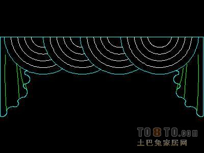 窗图块003-窗帘54个