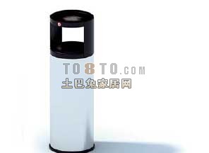 垃圾桶-办公用品素材863d模型下载
