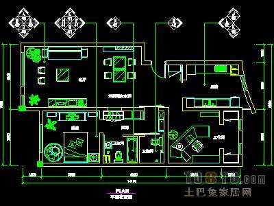 二居室实套、现代简约场景详图A-3套