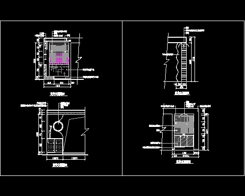 玄关，隔断装饰cad施工图11--CAD空间素材