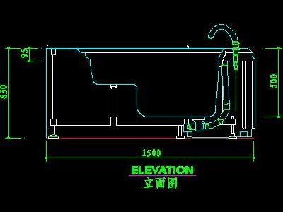 洁具cad图块素材71--CAD空间素材