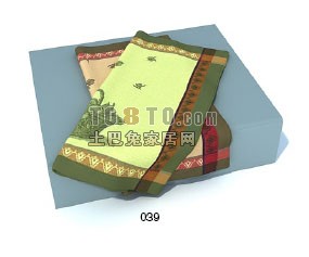 毛巾3d模型下载