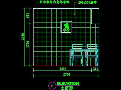 厨房实例CAD祥图24--CAD空间素材