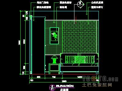 二居室实套、中式风格场景详图2套