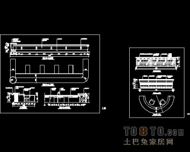 服务台，吧台施工图节点下载19个