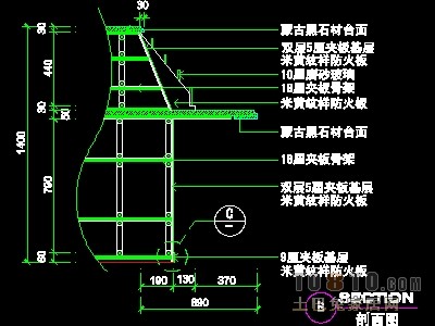 填单台、柱子、营业厅门面实套装修施工图纸、详图15...
