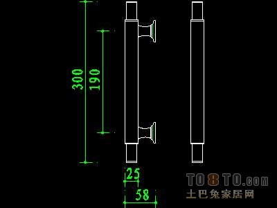 门图块006-门拉手、门锁、门饰117个