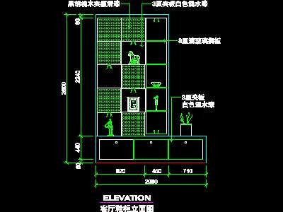复式实例、实用本色场景cad详图素材2008090...