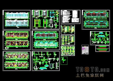 江南风格多层商住楼施工图