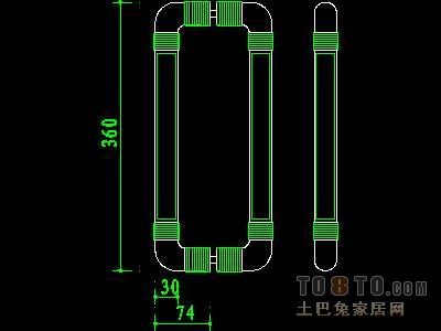 门图块006-门拉手、门锁、门饰117个