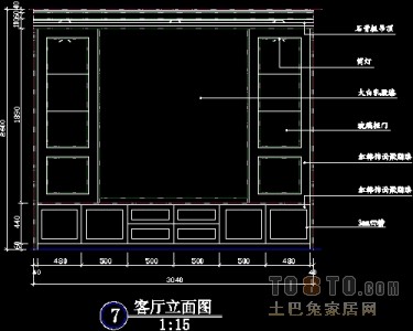 电视背景墙设计施工图免费下载22个