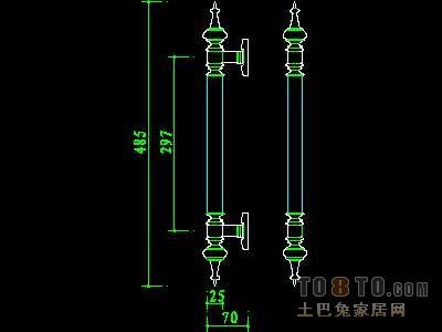 门图块006-门拉手、门锁、门饰117个