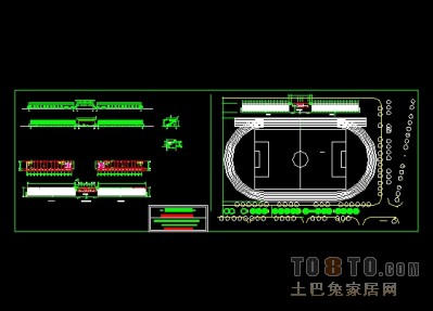 学校操场看台大样图